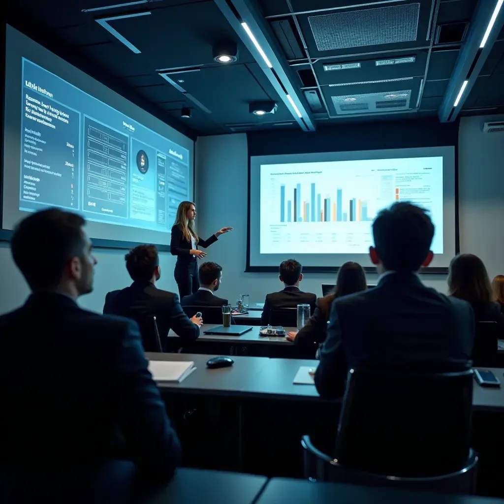 Professional business solutions illustration